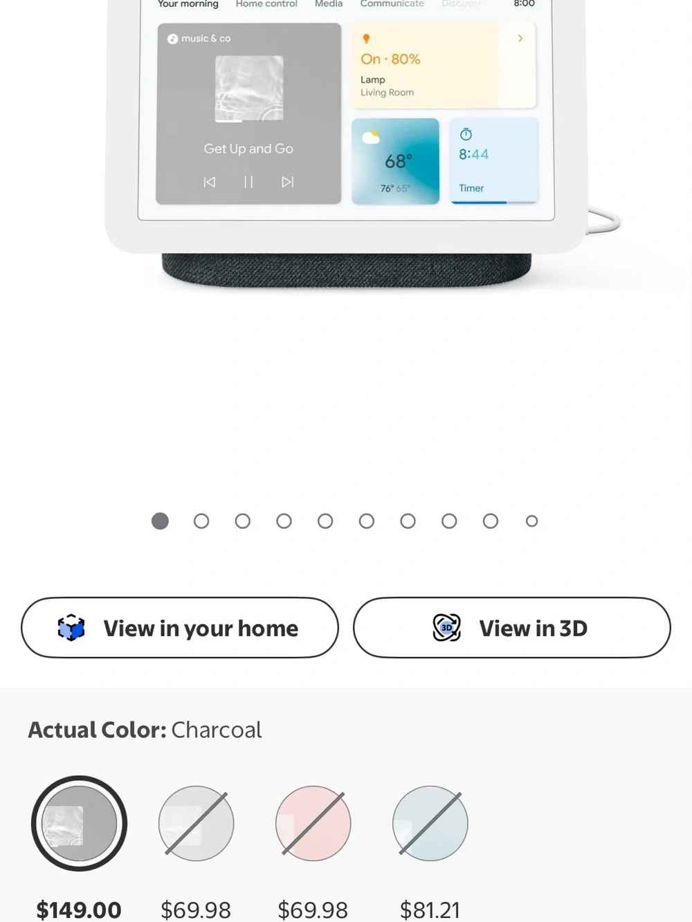 google Nest Hub 2nd Gen in White